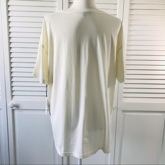 7 FOR ALL MANKIND Cream Shirt Size Large - Picture 7 of 10